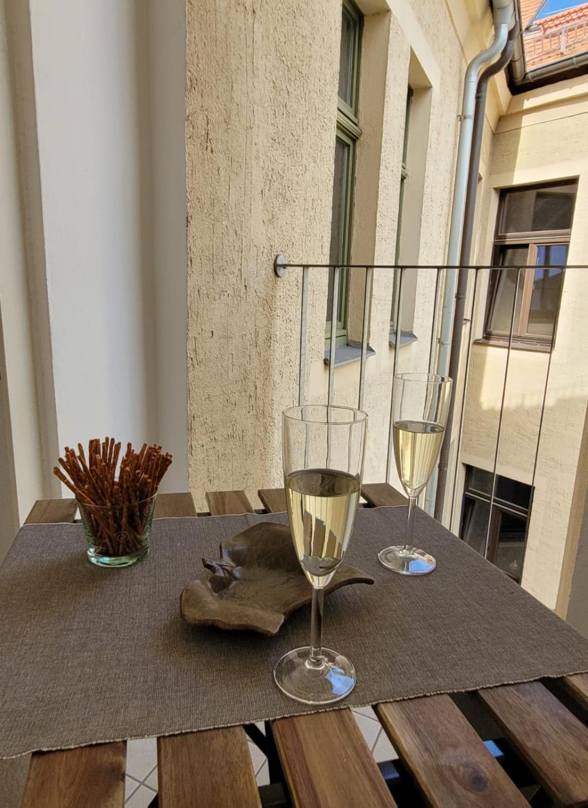 Cosel Apartment Altstadt Radfahrer Balkon Meißen Eksteriør bilde